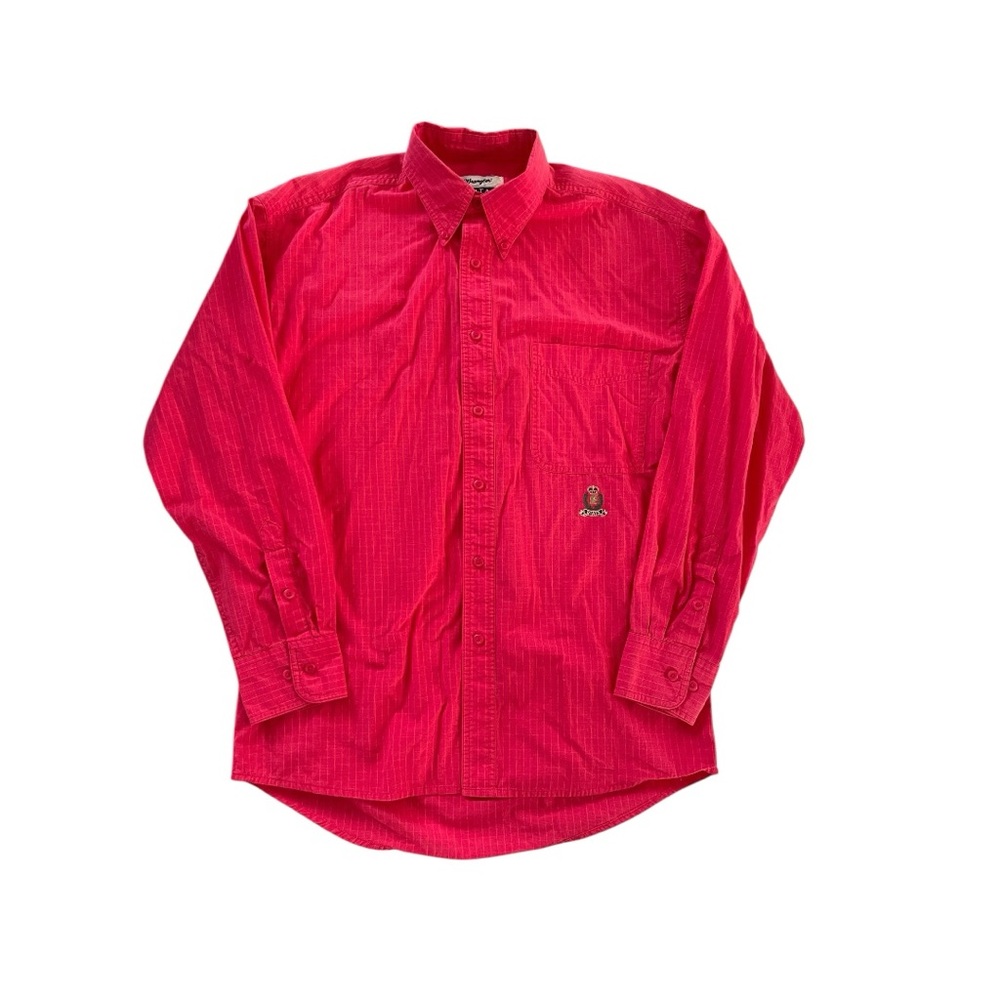 Wrangler Riata Men's Coral Button Down Cotton‎ Shirt M